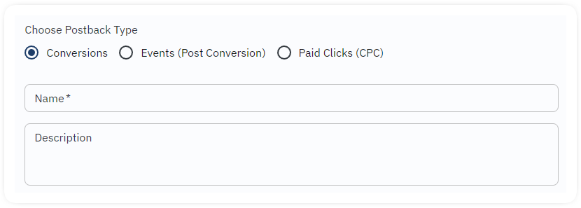 affiliate postback