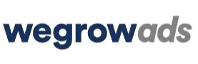 a blue and white logo