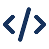 a blue symbol with lines