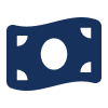 a blue and black logo