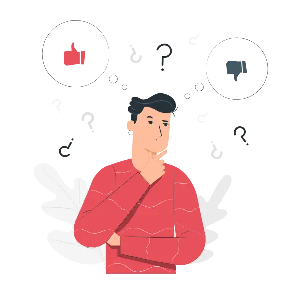 Thinking Man Illustration