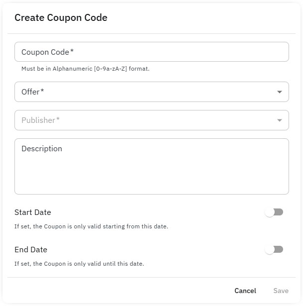 coupon codes
