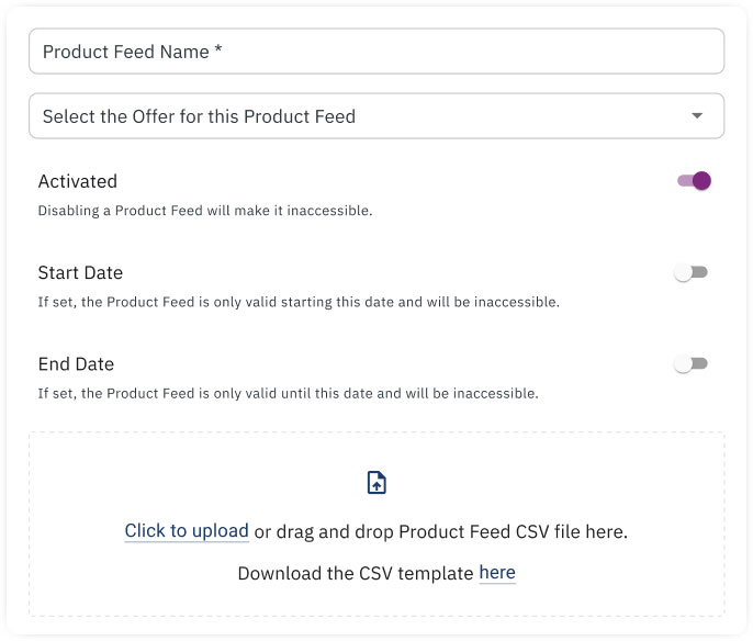 product feeds